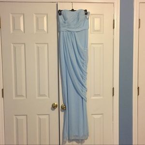 David’s Bridal Ice Blue Bridesmaids Dress